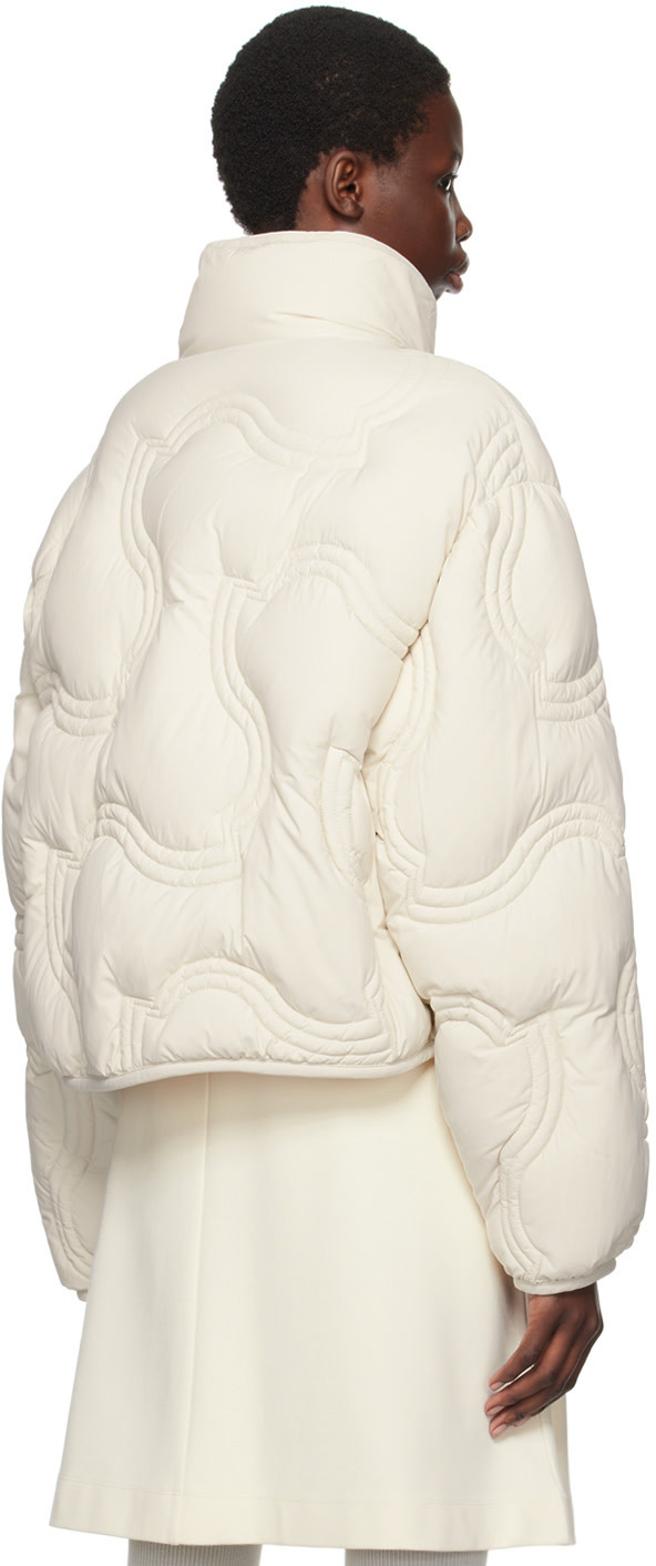 Moncler Beryl Short Down Jacket In Nude