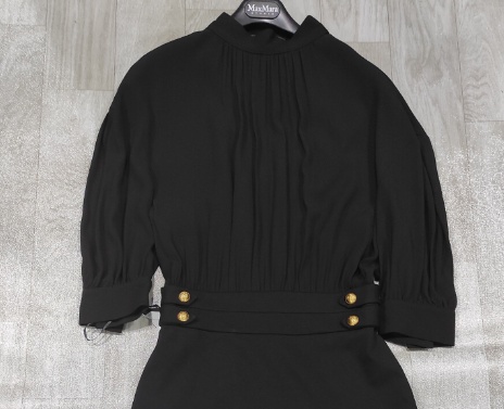 Pinko Logo Dress In Black