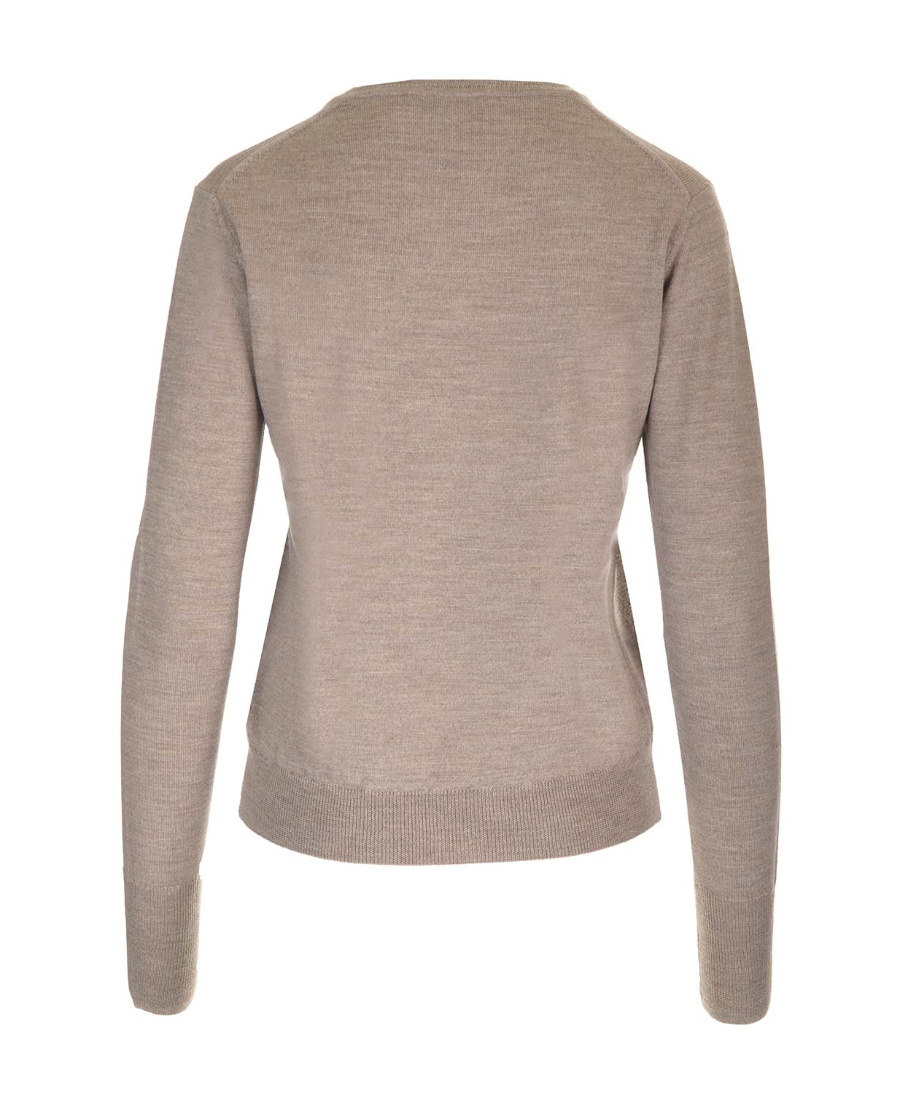 Vivienne Westwood Orb-embroidered Virgin-wool Jumper In Nude