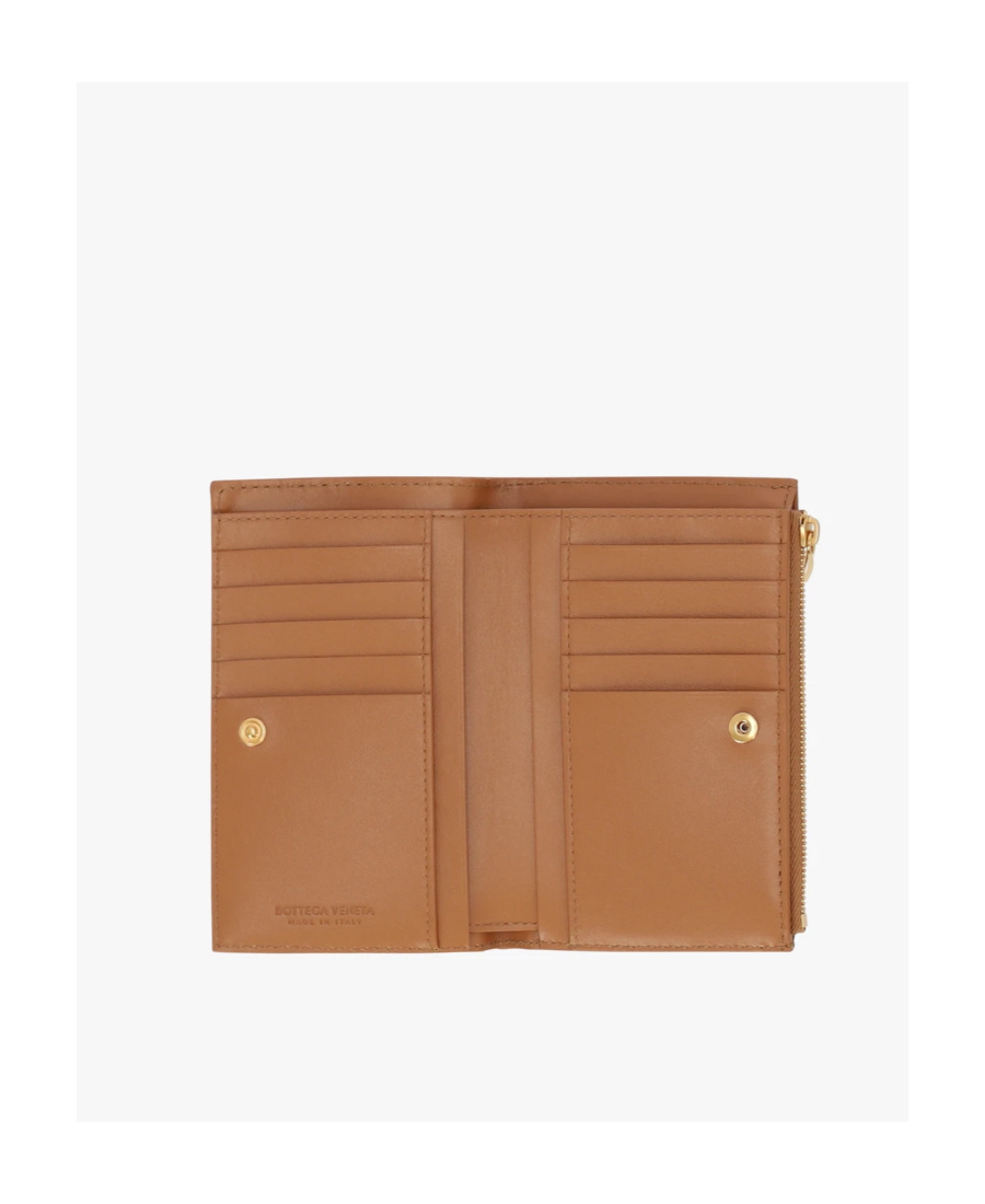 Bottega Veneta Interwoven Detail Purse In Brown