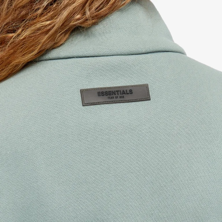 Essentials Fullzip Cotton-blend Jacket In Green