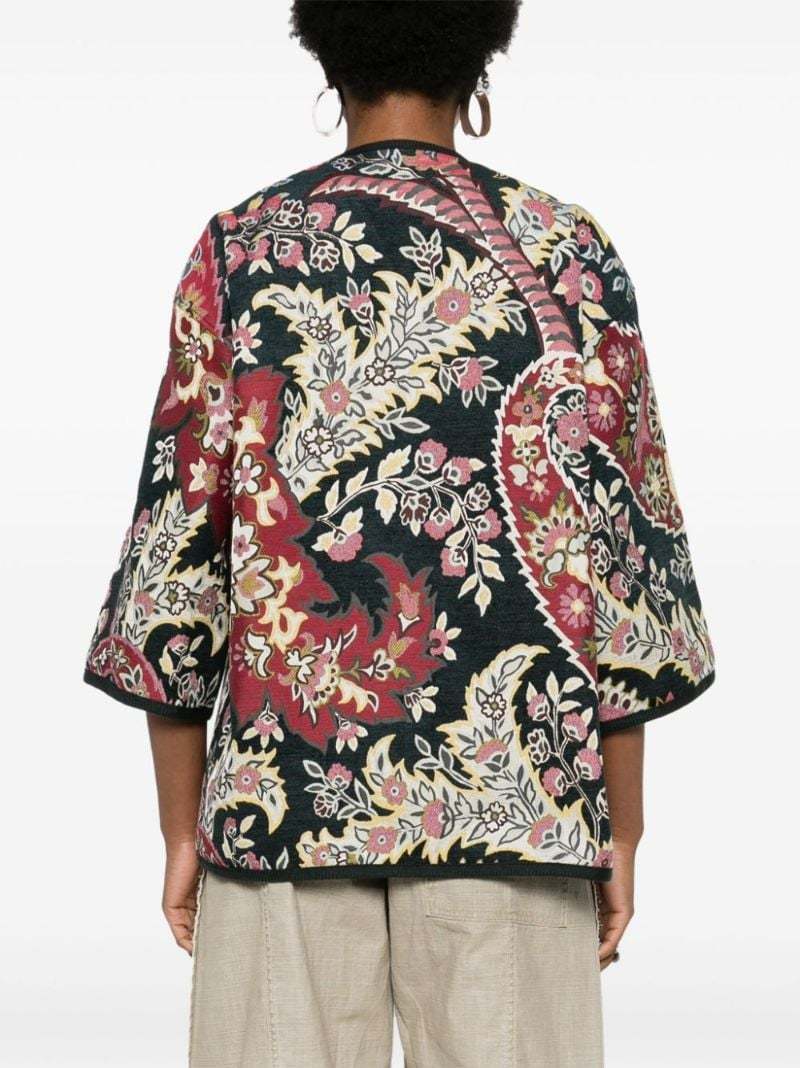 ETRO PATTERNED-JACQUARD BROCADE JACKET 