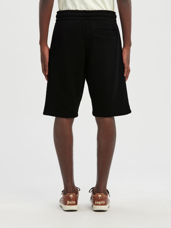 Palm Angels Hunter Graphic-print Track Shorts In Black