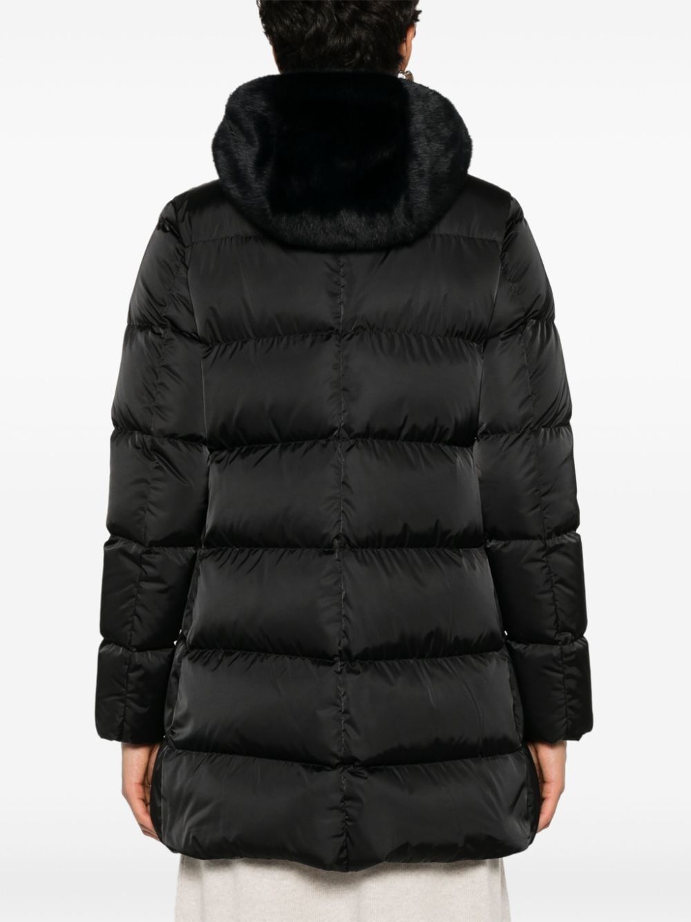 Herno Detachable-hood Padded Jacket In Black