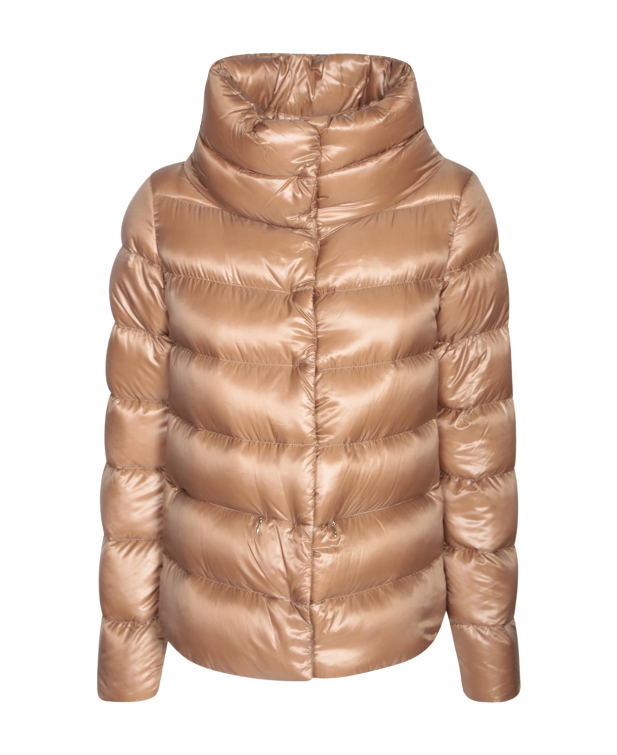 Herno Funnel-neck Padded Jacket In Nude