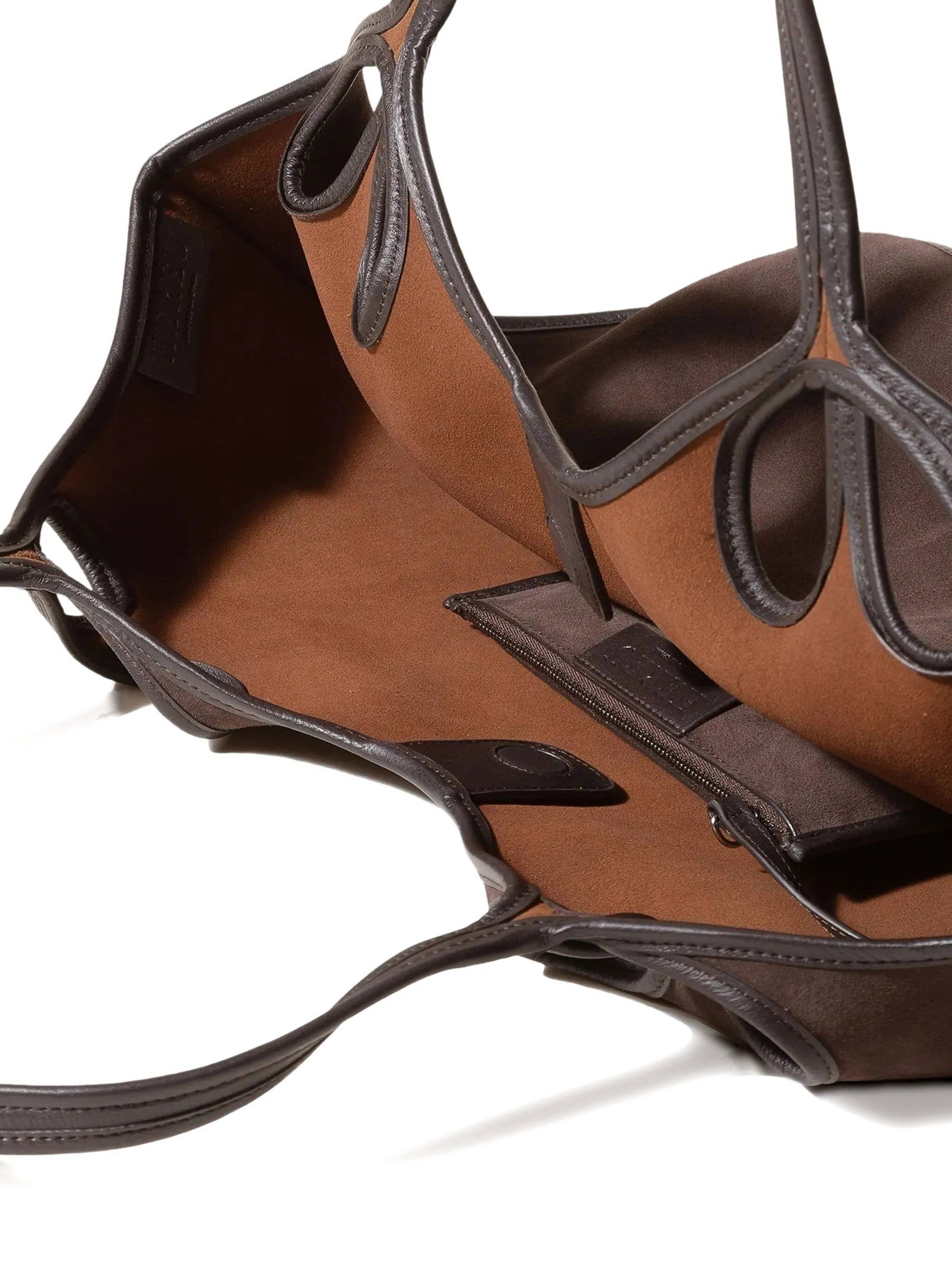 Hereu Double Handle Handbag In Brown