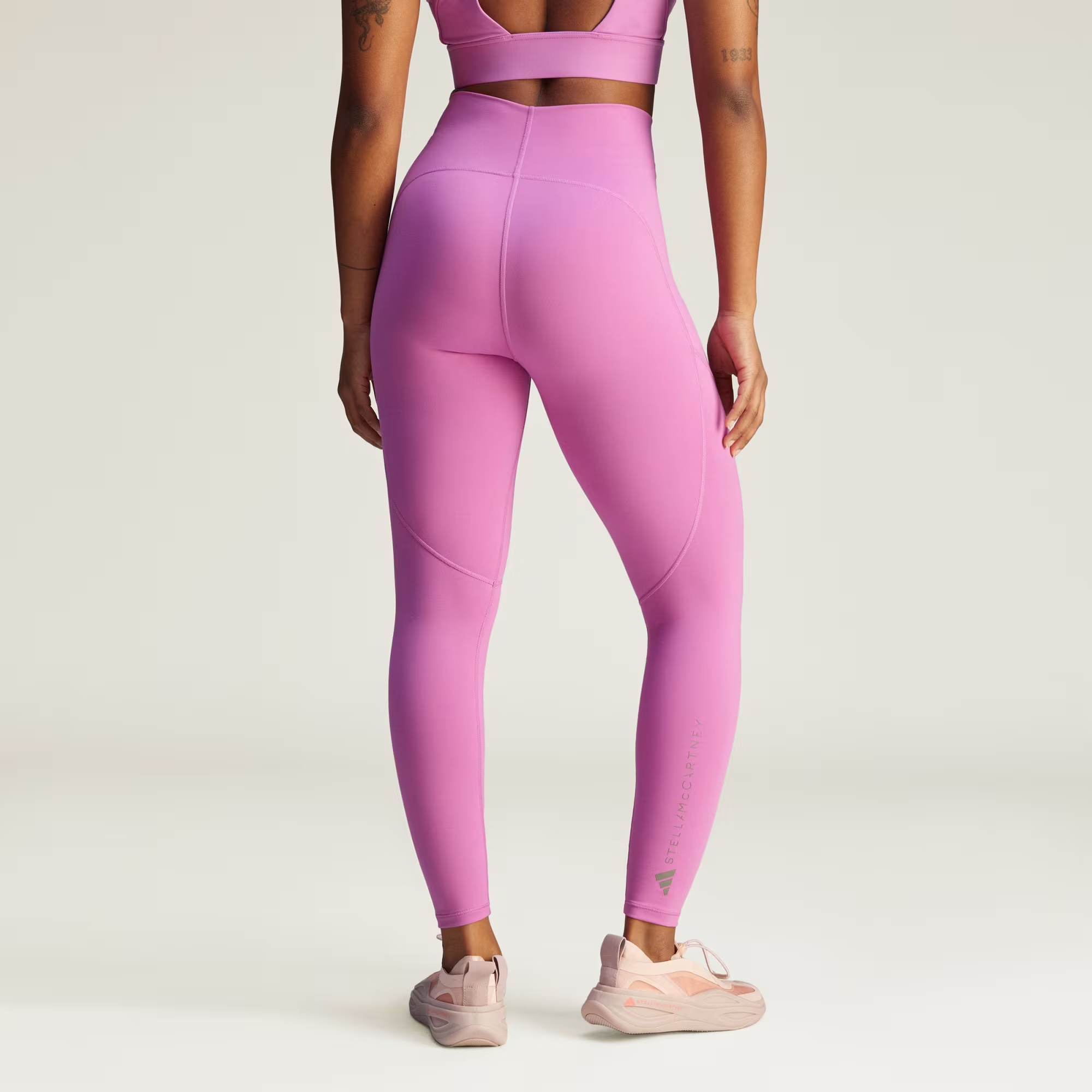 Shop Adidas By Stella Mccartney Truestrenght Yoga Leggings In Semi Pulse Lilac