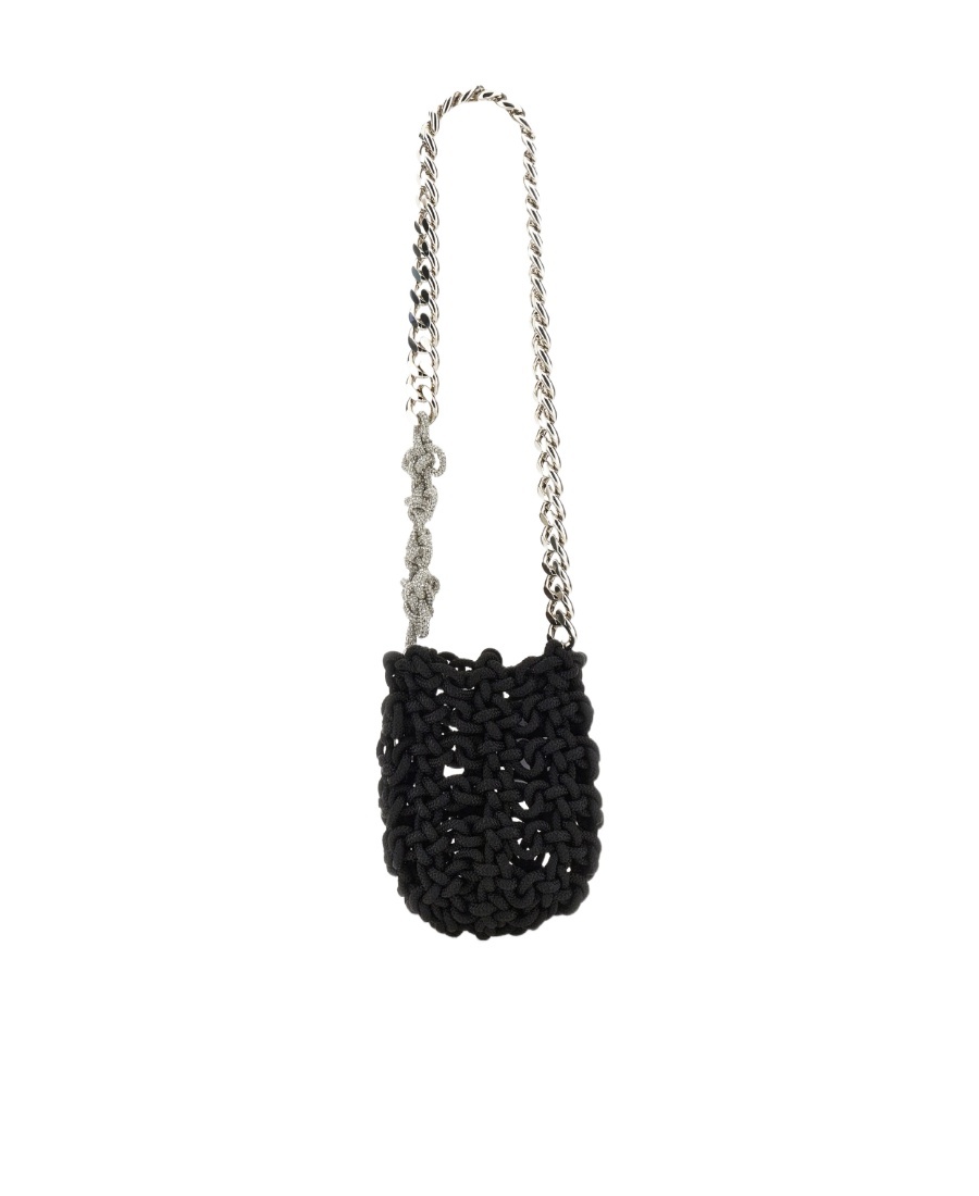 Kara Knot Shoulder Bag In Black