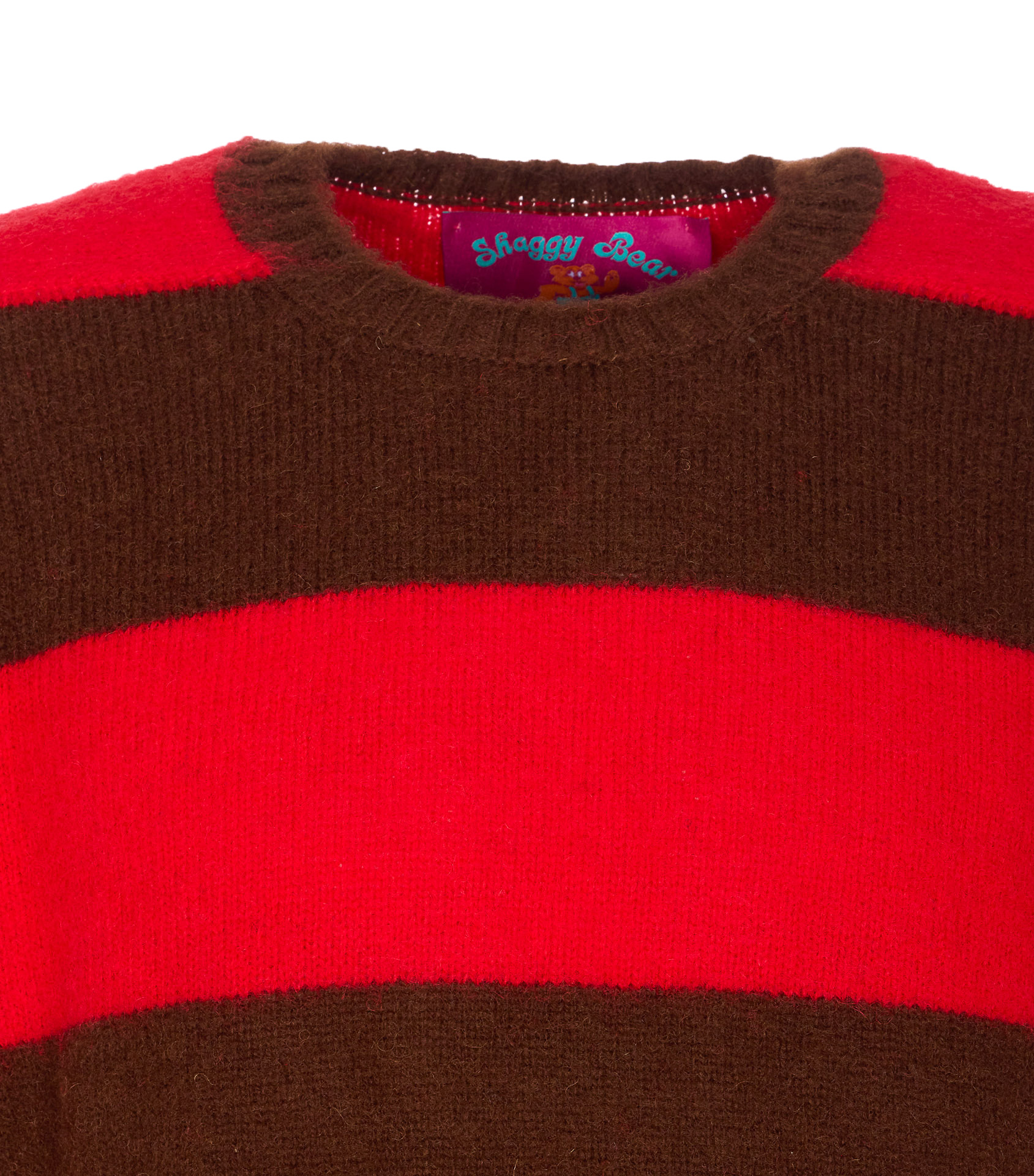 Howlin' Textured Knit Sweater With Classic Crew Neckline In Brown