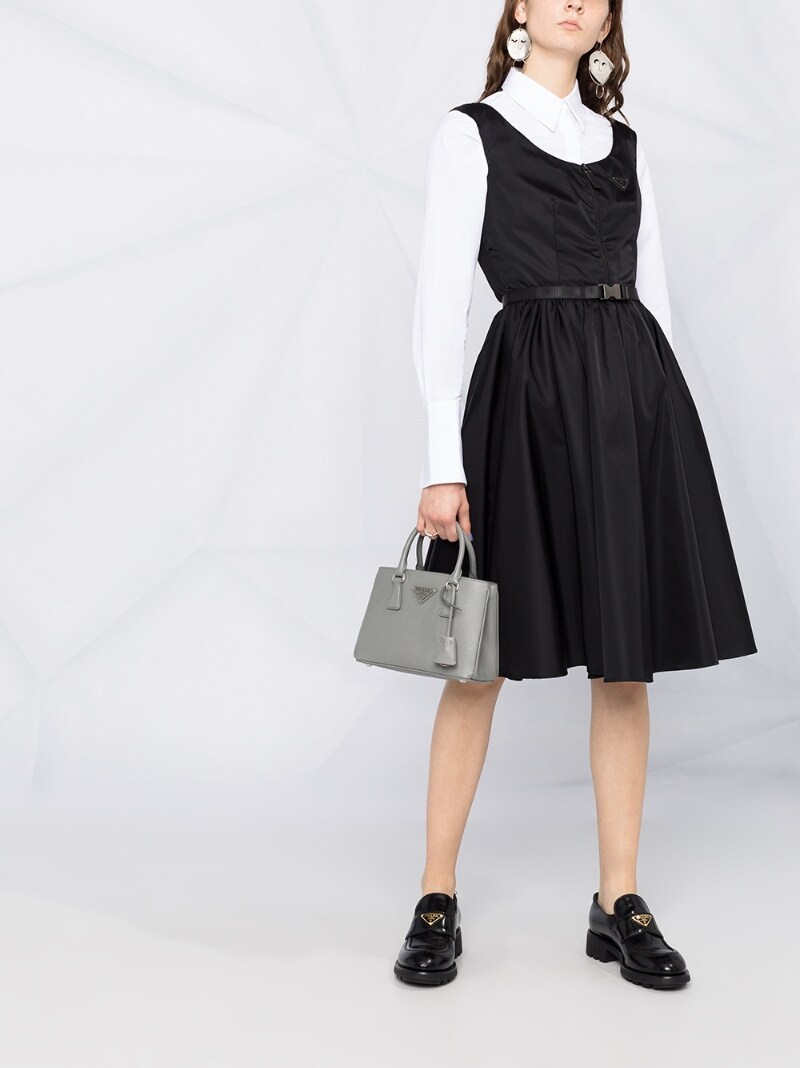 Prada Round-neck Dress In Black