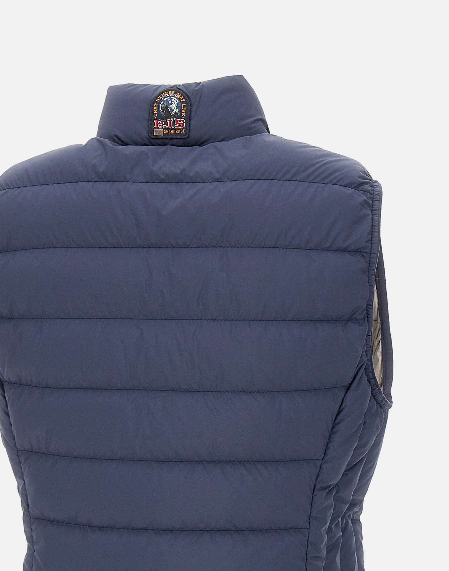 Parajumpers Zipper Down Vest In Blue