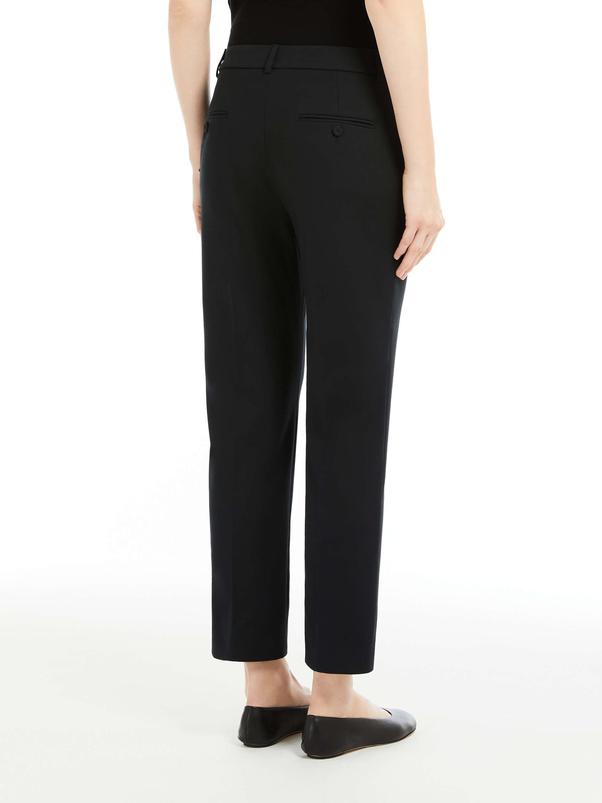 Weekend Max Mara Belt-loop Casual Pants In Black