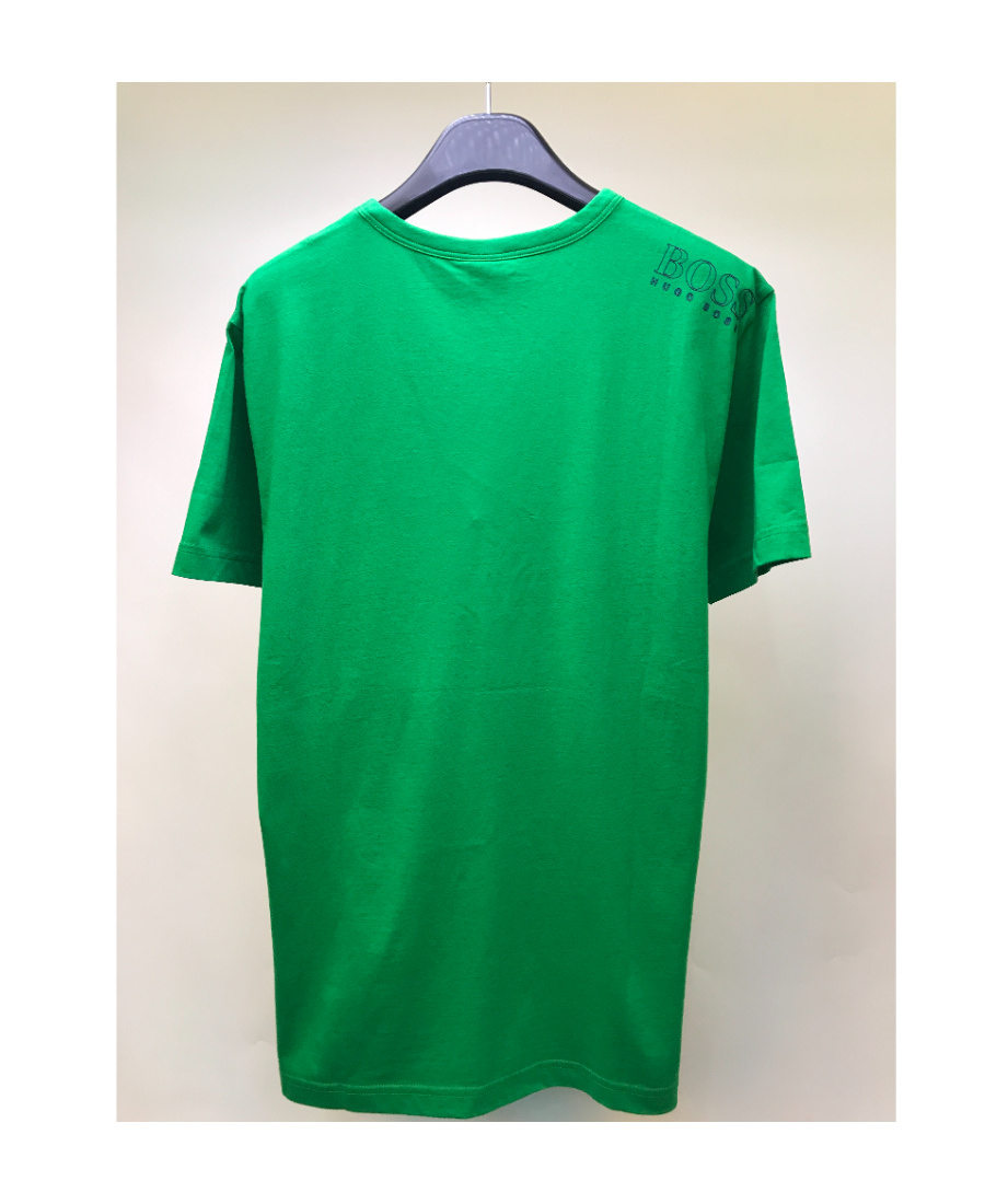 Hugo Boss Logo Details Short-sleeved T-shirt In Green