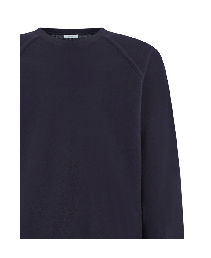 Malo Raglan-sleeve Cashmere Jumper In Black