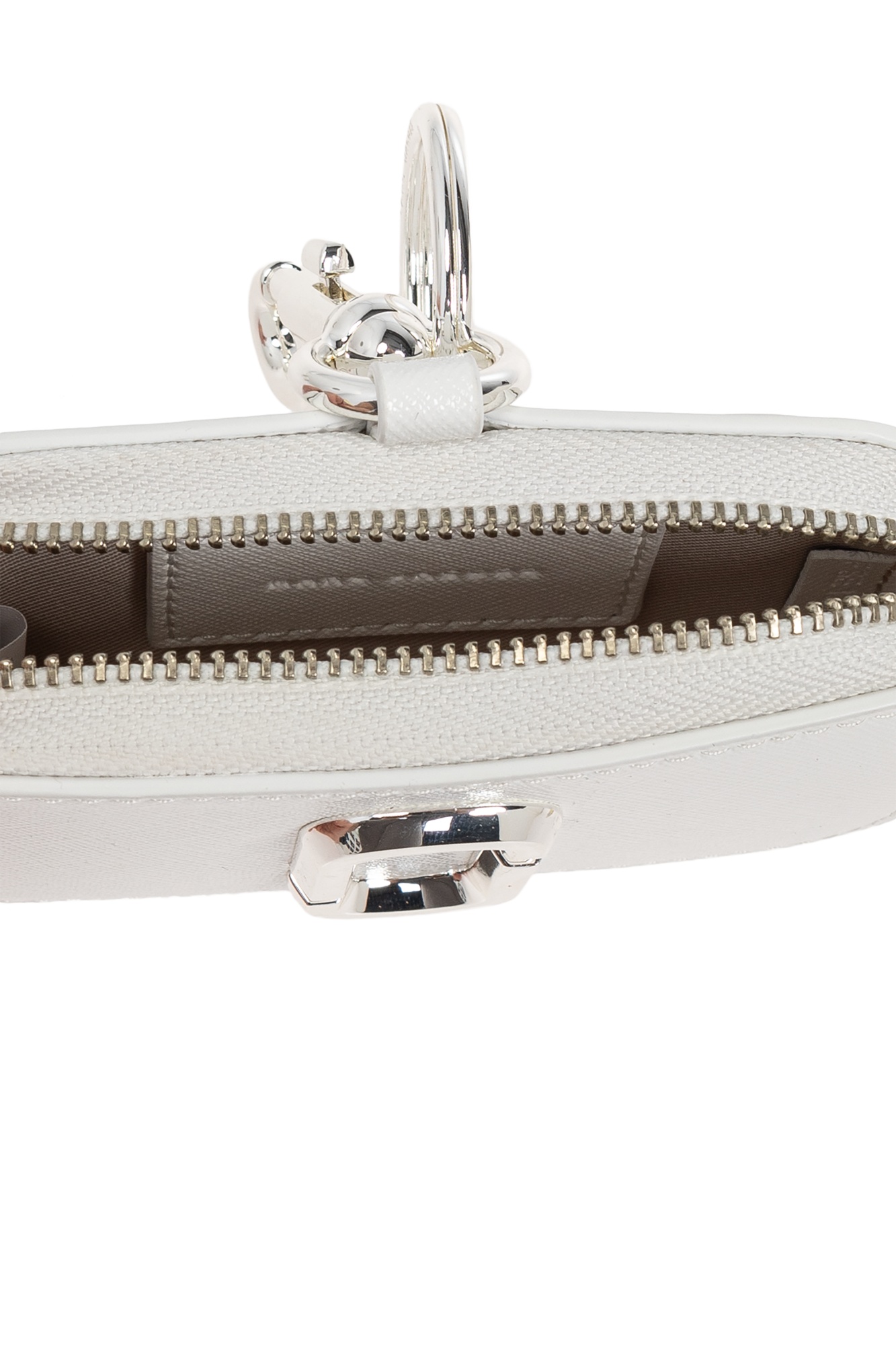 Marc Jacobs The Nano Leather Snapshot Charm In White