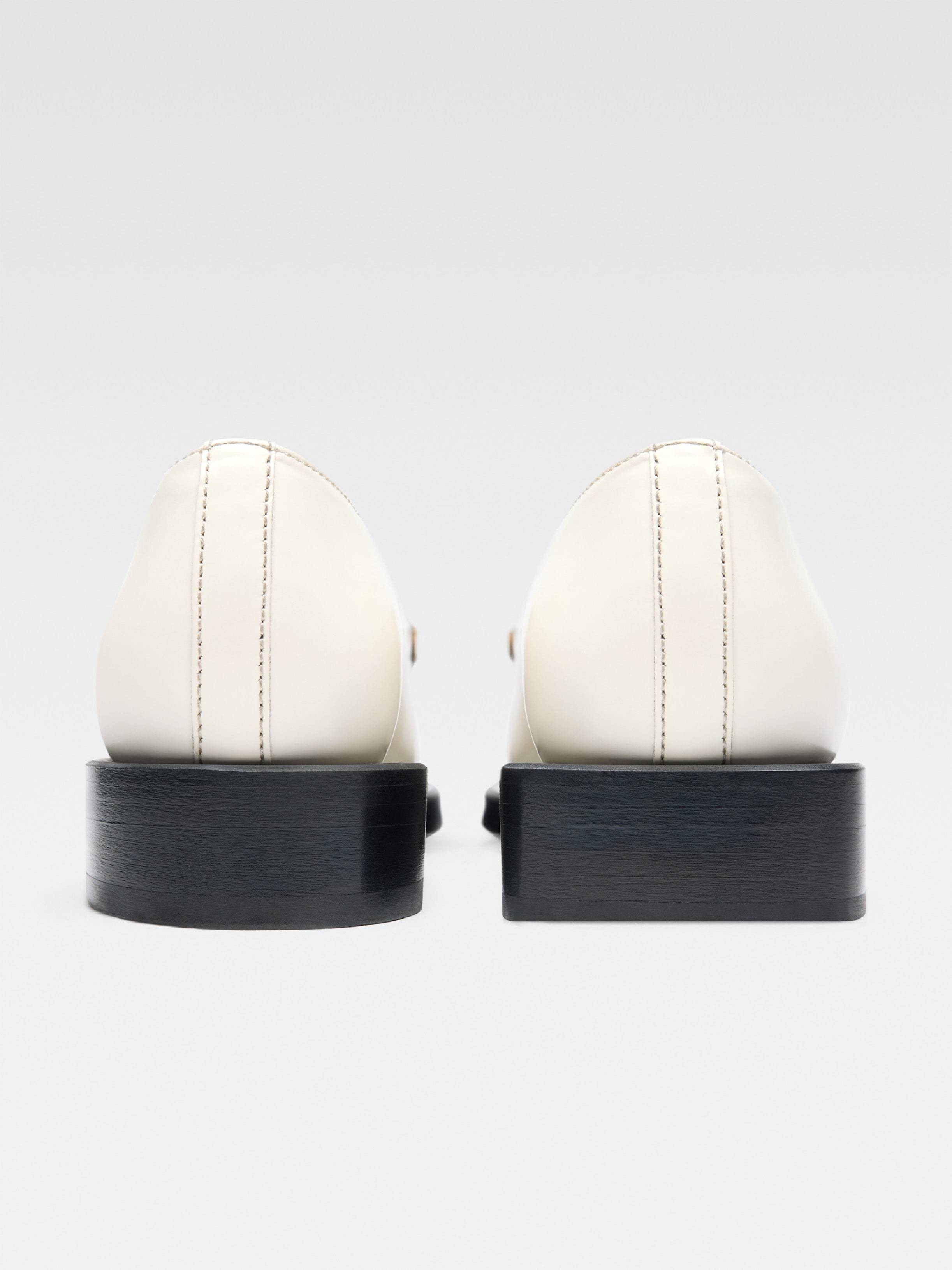 Jacquemus Les Mocassins Leather Loafers In White