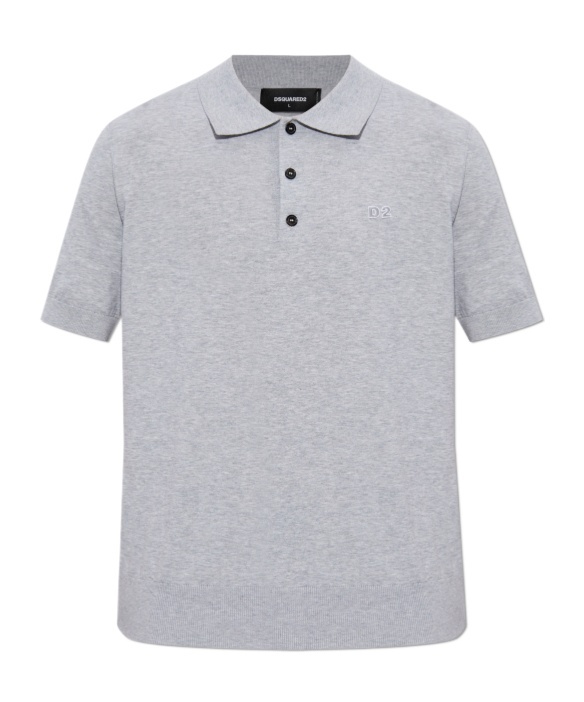 Dsquared2 Short-sleeved Polo Shirt In Gray