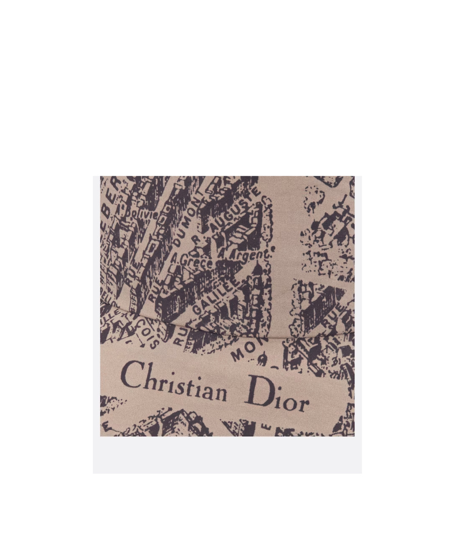 Dior Teddy-d Plan De Paris Reversible Small Brim Bucket Hat In Black