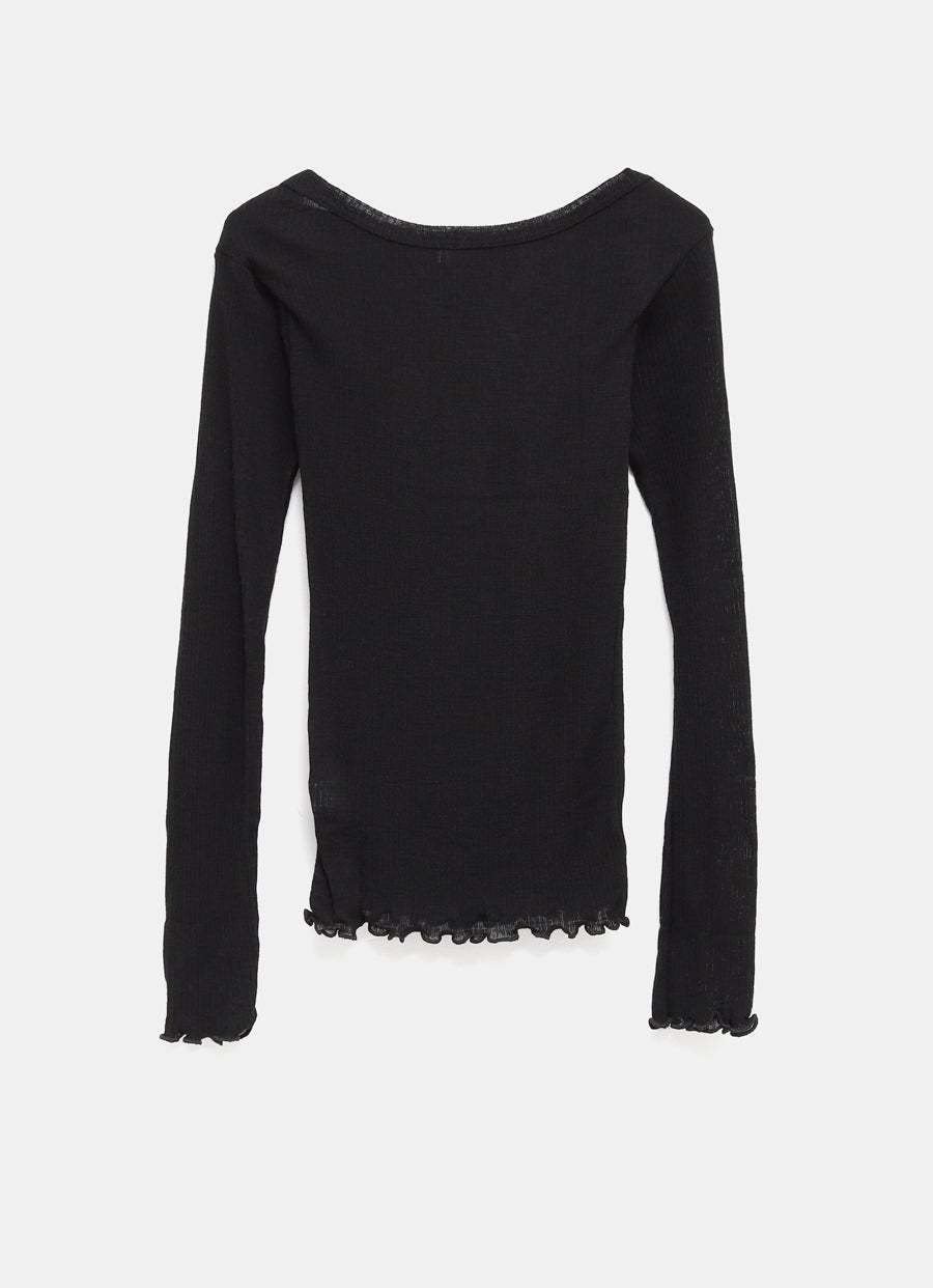 Baserange Wool T-shirt In Black