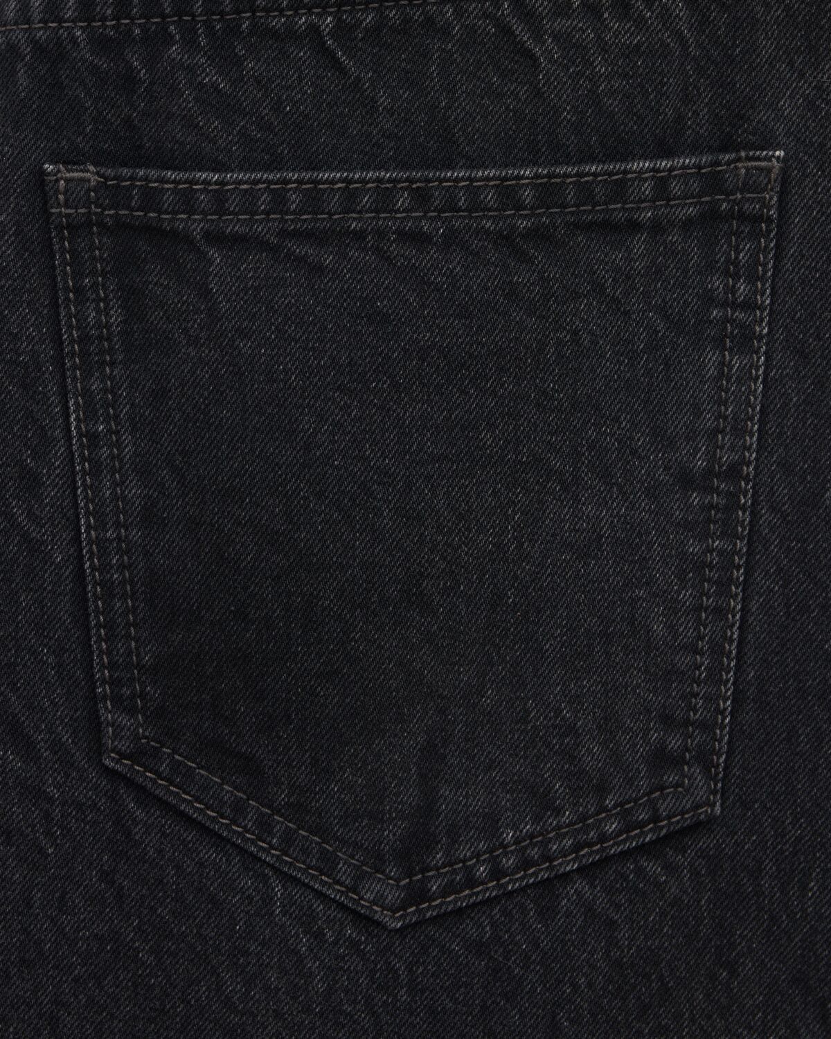 SAINT LAURENT 90'S BAGGY JEANS IN BLACK ROCK DENIM