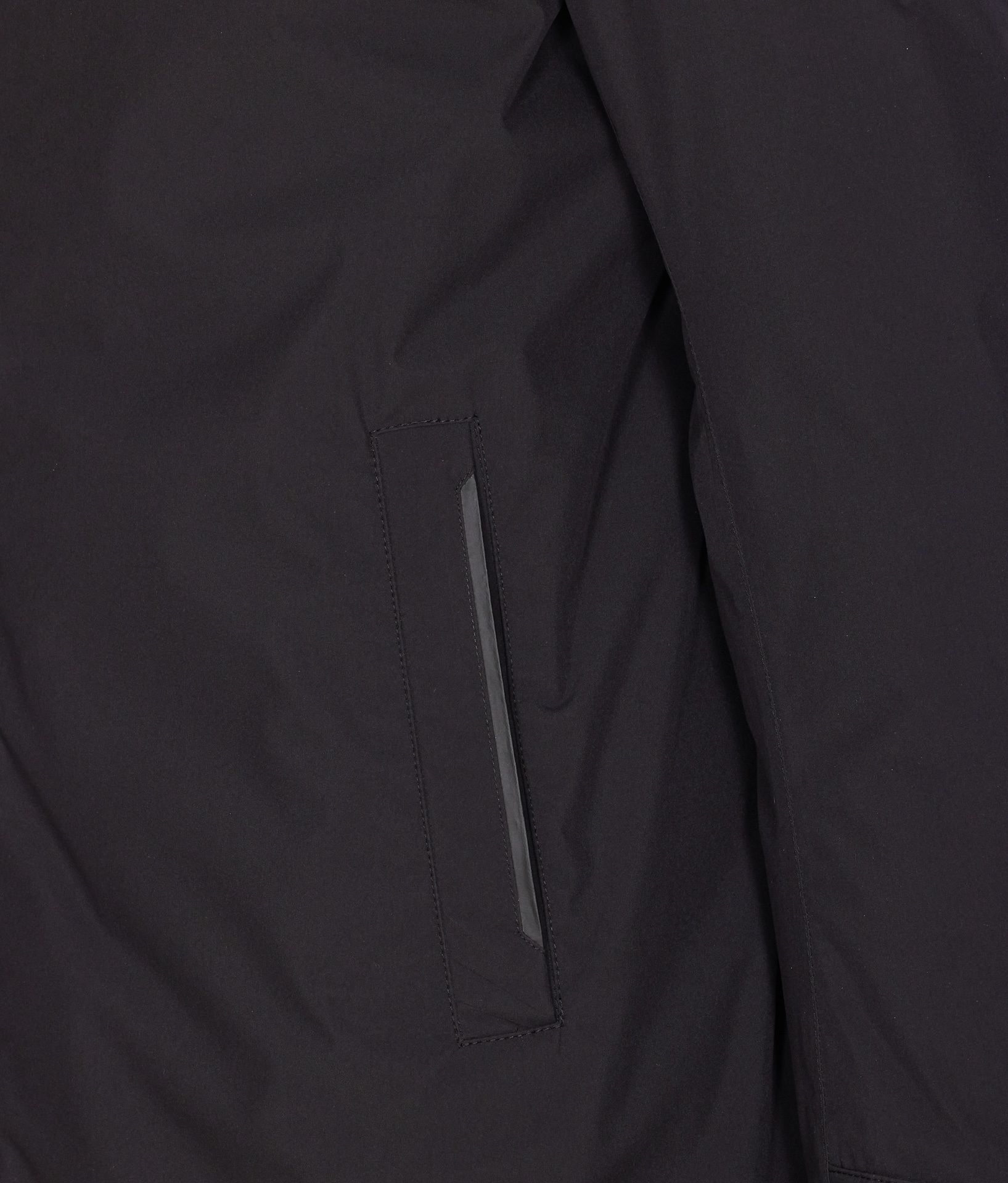 Herno Down Jacket With High Neck And Side Pockets In Black
