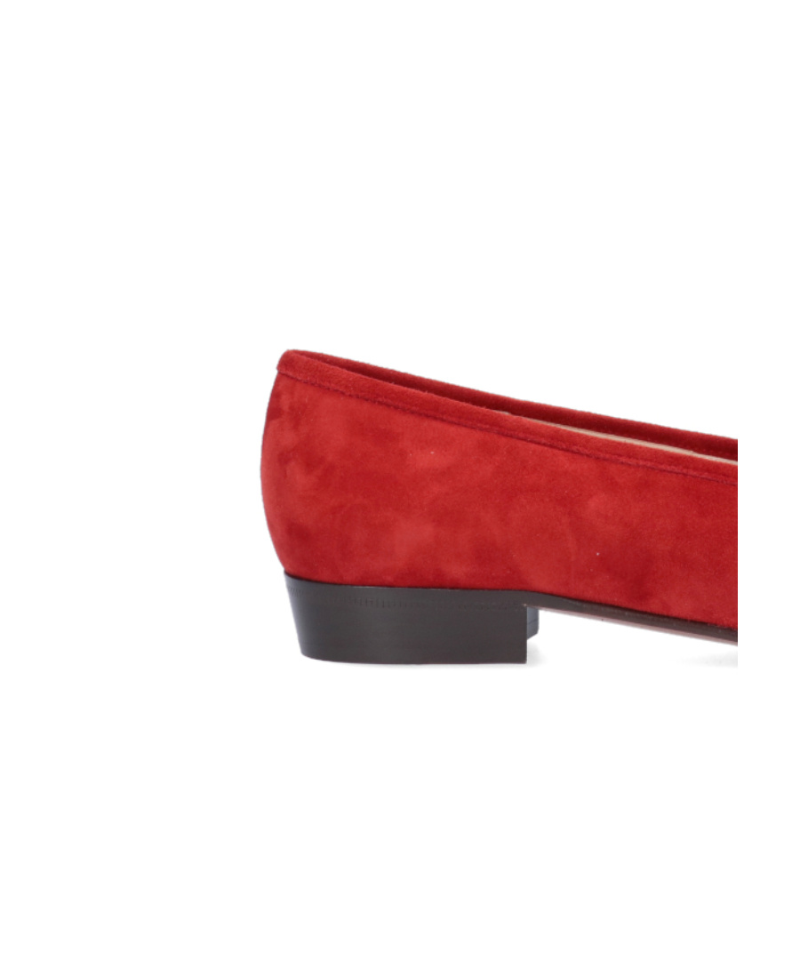 Ferragamo Salvatore  Gancini Loafers In Red