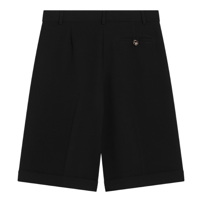 Moschino Belt-loop Shorts In Black