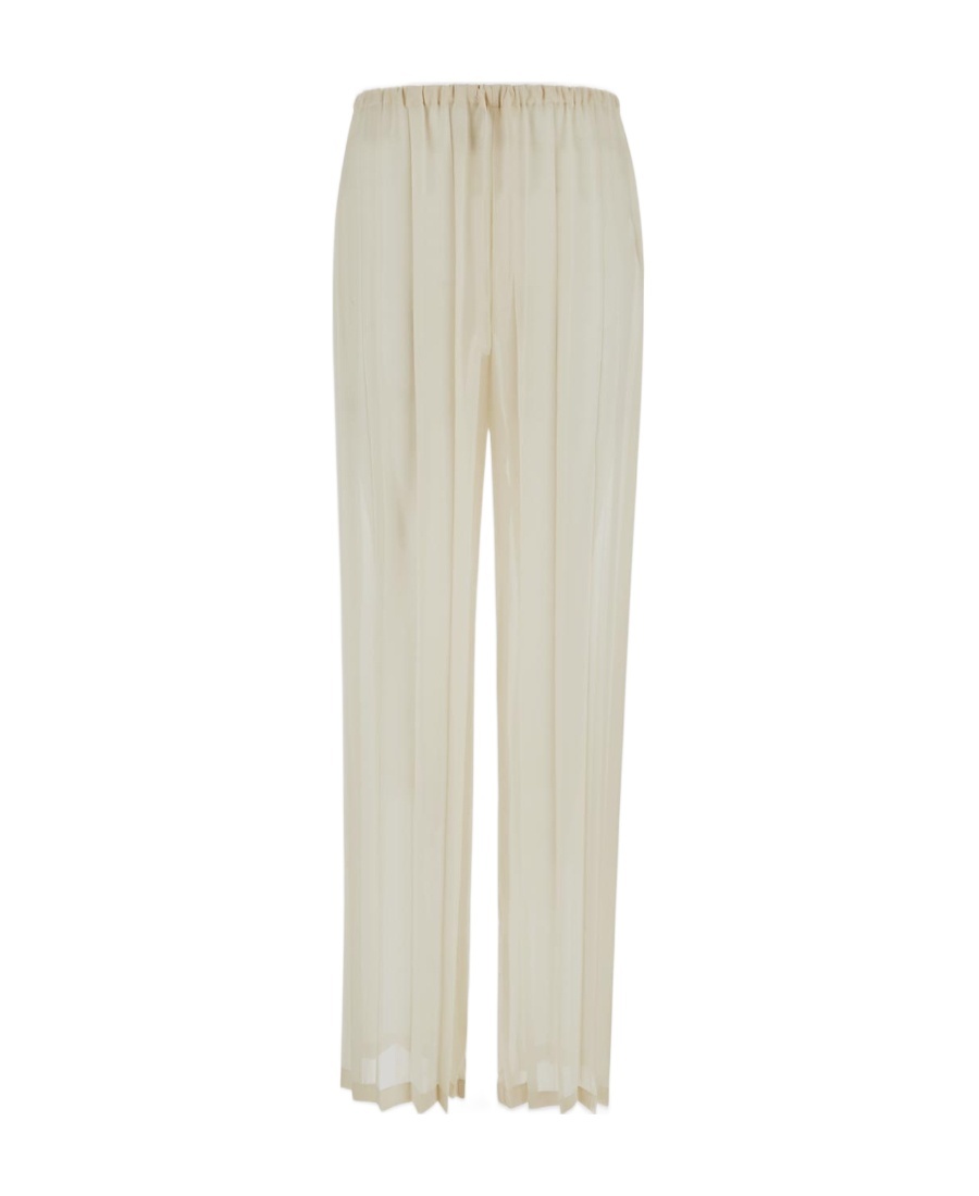 Dries Van Noten Pleated Casual Pants In White