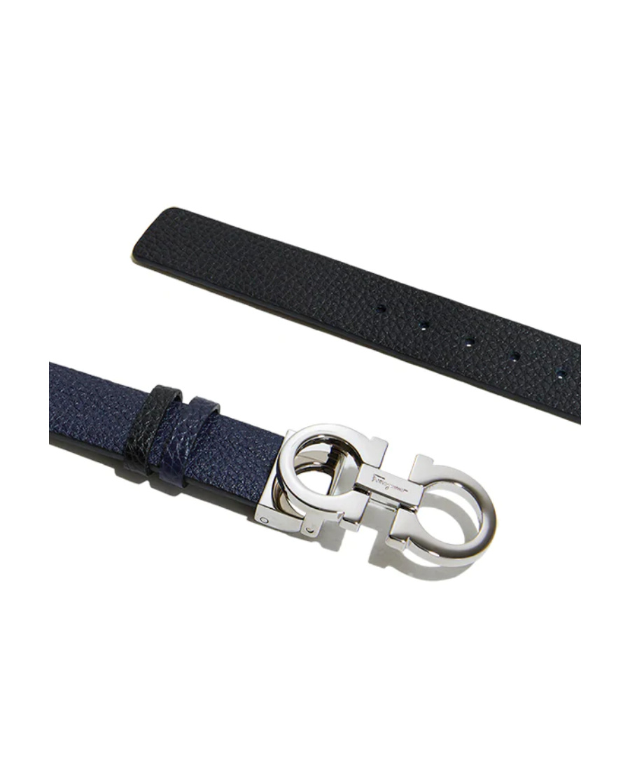 Ferragamo Salvatore  Gancini Reversible Belt In Black