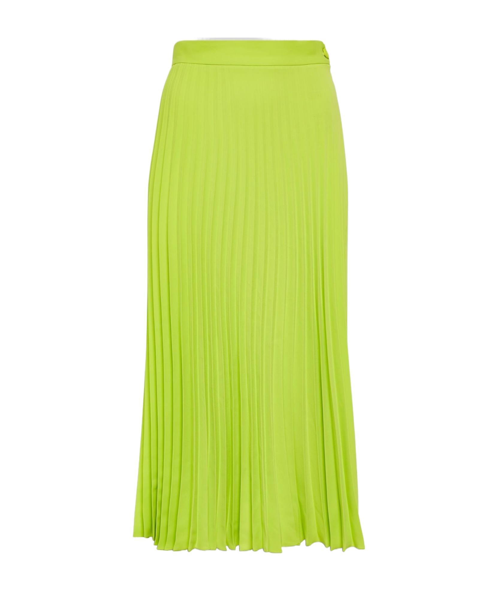 Mm6 Maison Margiela Woman Midi Skirt Lime Green Size 6 Polyester In Green