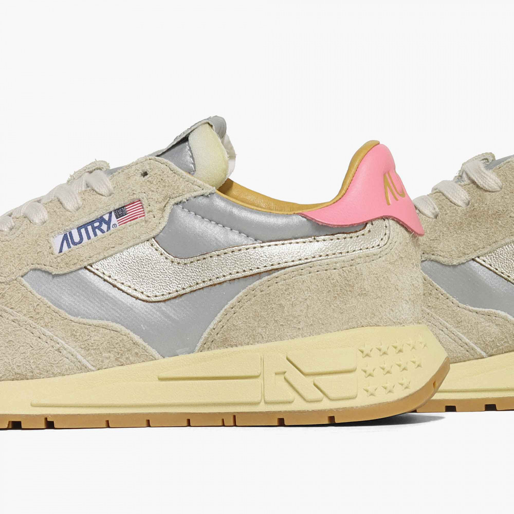 Autry Laced Sneakers In Nude