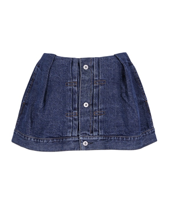 SACAI MID-RISE DENIM SKORT