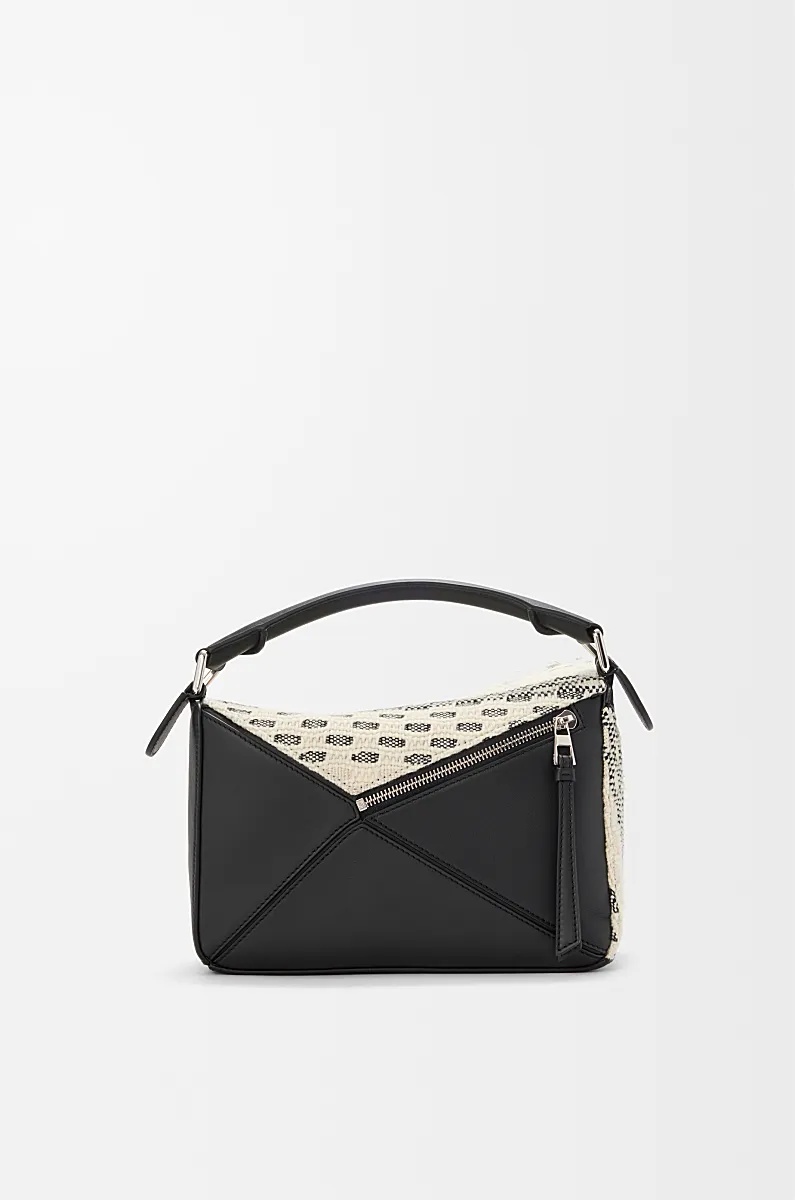 Loewe Small Woven Puzzle Shoulder Bag In Multi