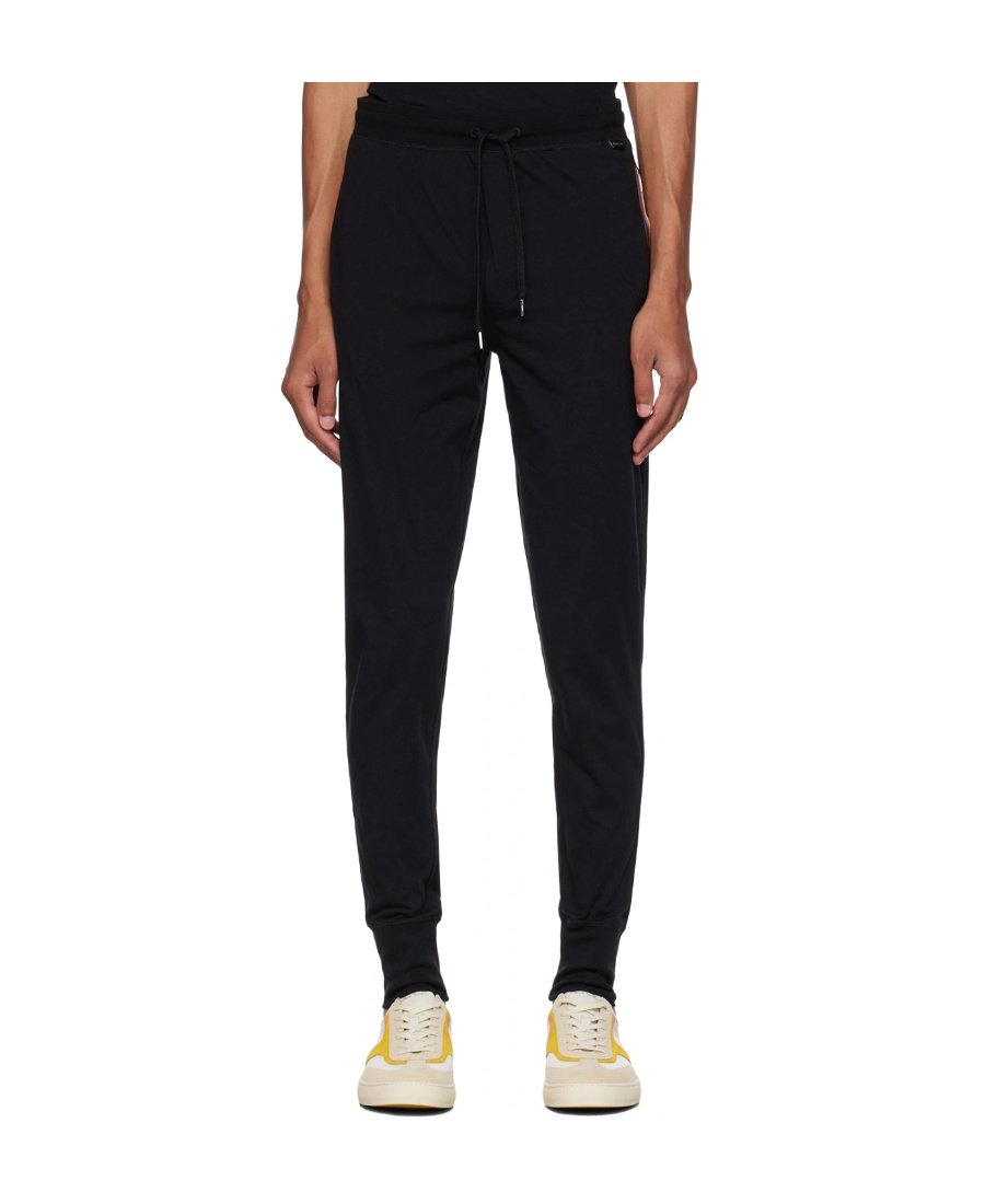 PAUL SMITH SIGNATURE STRIPE-TRIM COTTON TRACK PANTS