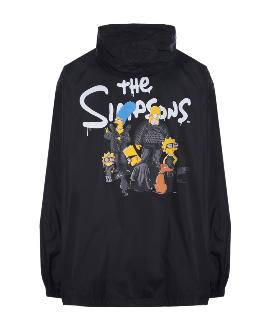 Balenciaga Simpsons Zip Up Jacket In Black