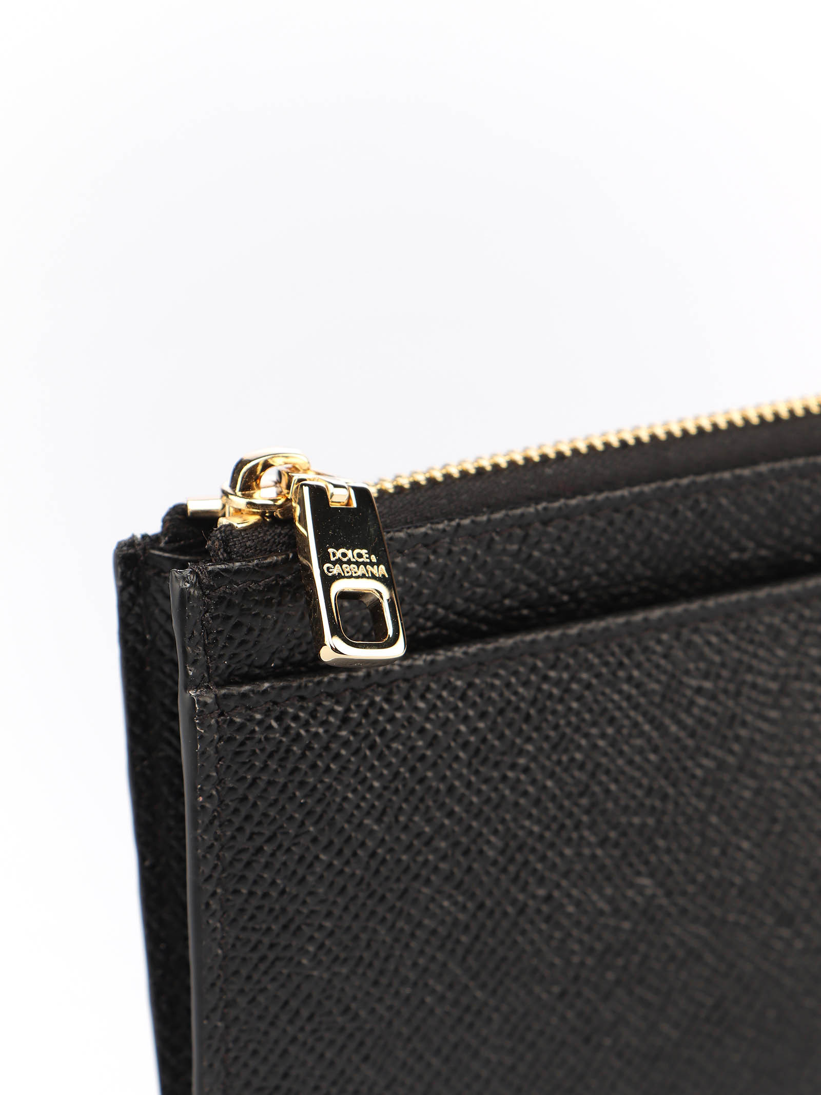 Dolce & Gabbana Dolce&gabbana Dauphine Zipped Card Holder In Black