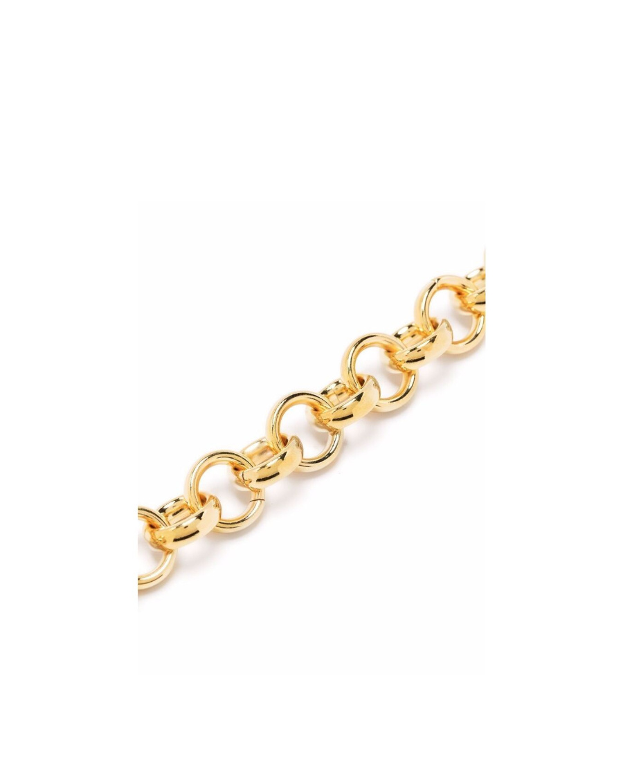 Saint Laurent Rolo-chain Choker Necklace In Yellow