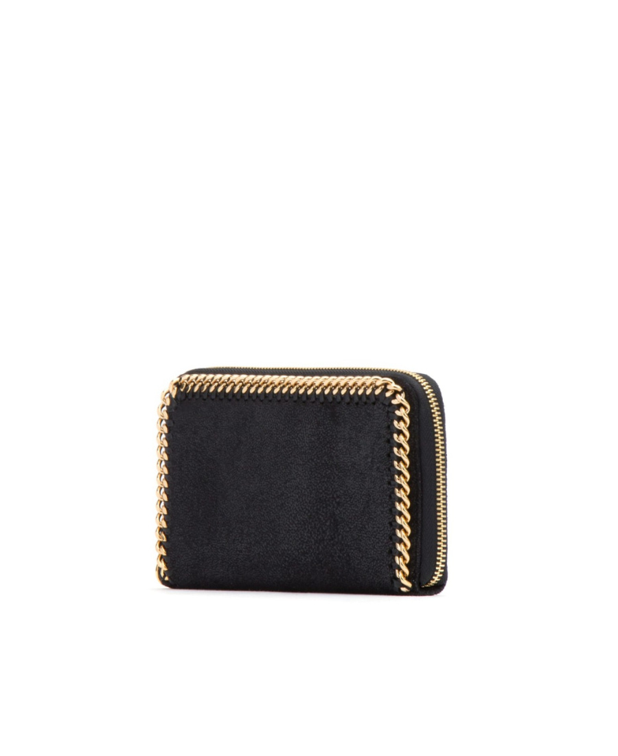 Stella Mccartney Falabella Continental Wallet In Black