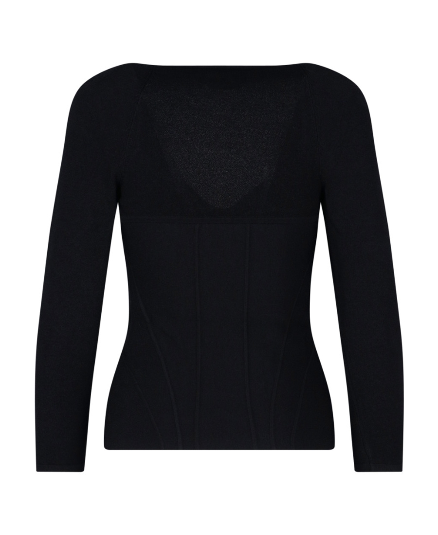 Alexander Mcqueen Inserted-bra Detail Top In Black