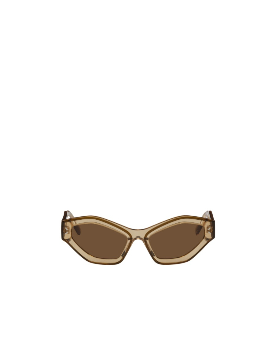 Mcq By Alexander Mcqueen Logo Sunglasses In Brown