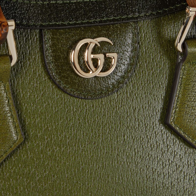 Gucci Diana Small Tote Bag In Green