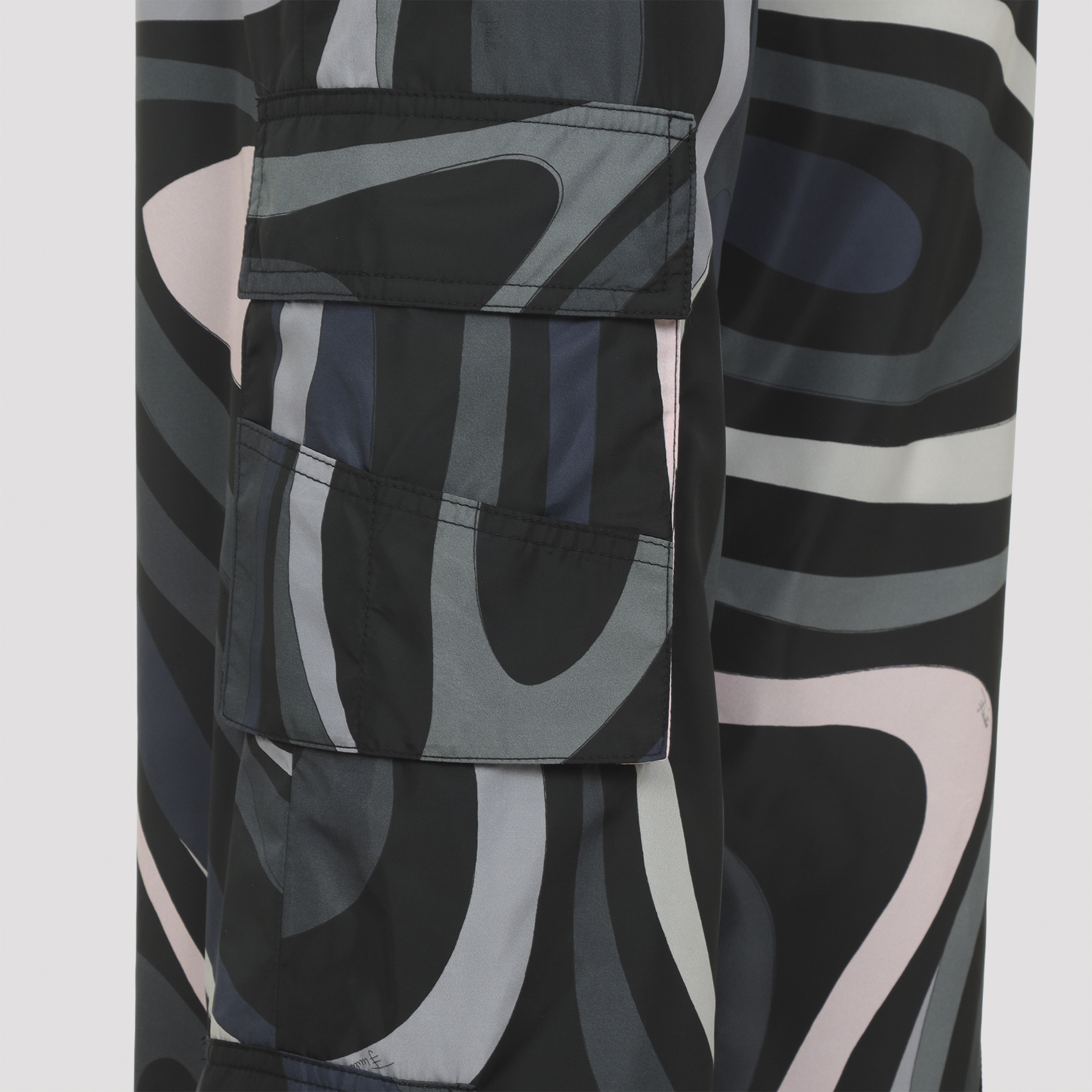 Pucci Flared Trousers With Pockets And Loops In Multi