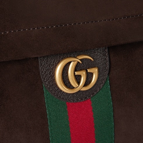 Gucci Ophidia Medium Backpack In Brown