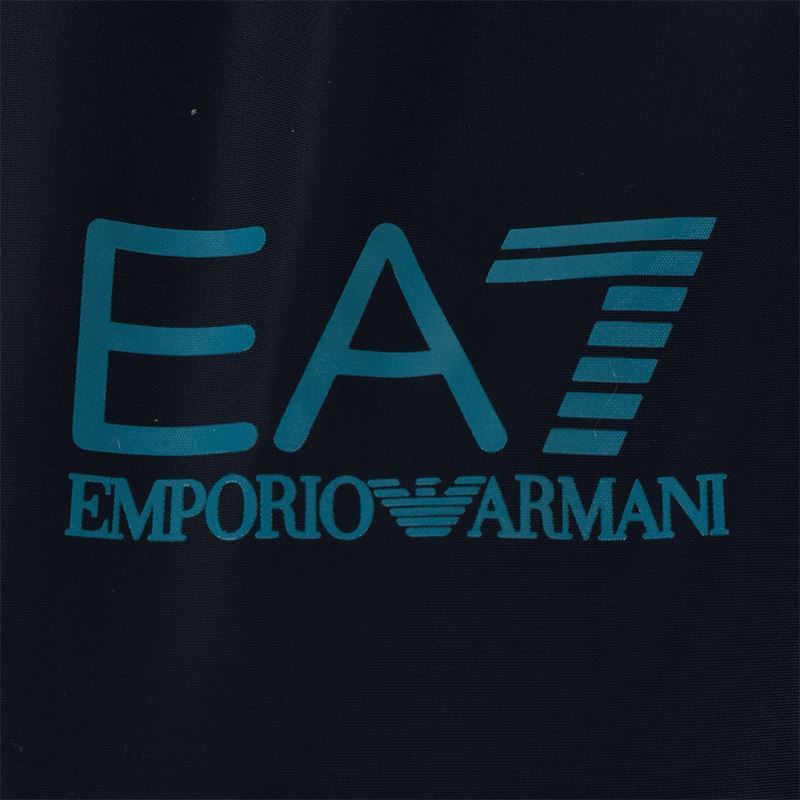 EA7 NAVY BLUE LOGO ZIPPER CASUAL JACKET
