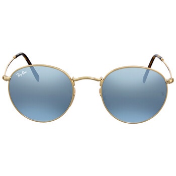 Ray Ban Logo Sunglasses In Blue