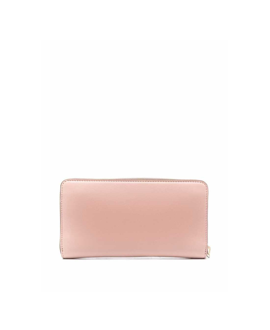 Stella Mccartney Stella Logo Continental Wallet In Pink