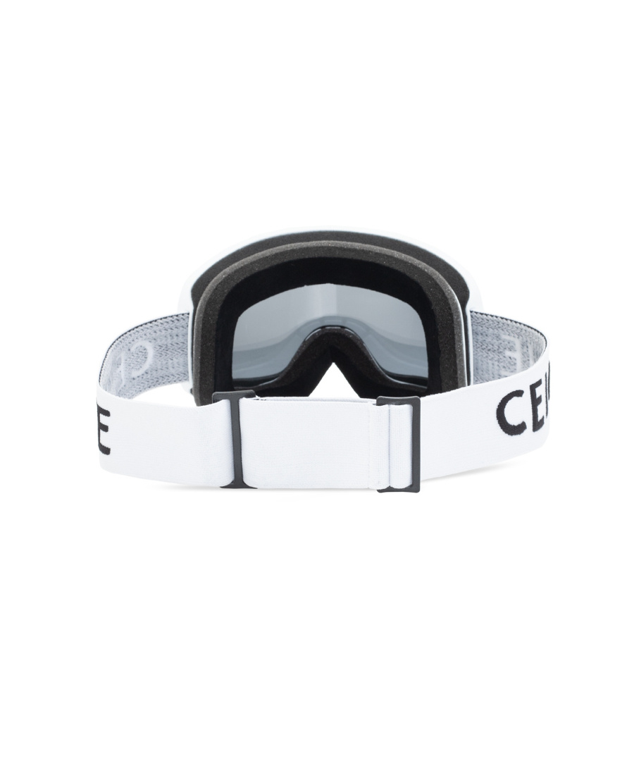 Celine Logo-strap Oversized-frame Sunglasses In Black
