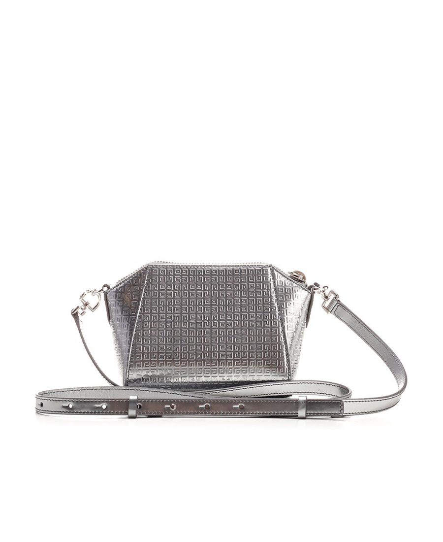 Givenchy Nano Antigona Monogram-embossed Crossbody Bag In White