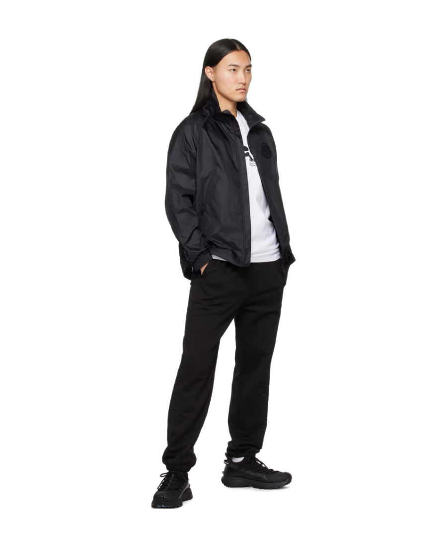Moncler Lightweight Hooded Jacket In Black