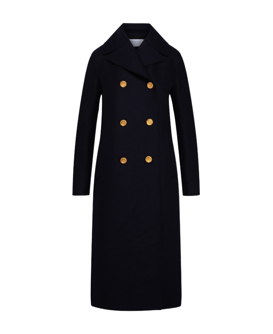 HARRIS WHARF LONDON DOUBLE-BREASTED WOOL COAT